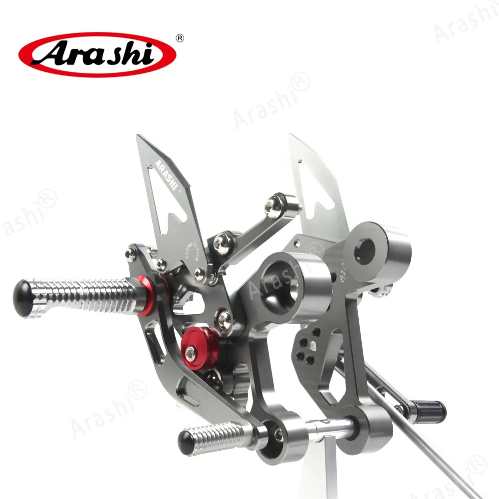 Arashi FZ09- ЧПУ Регулируемая подставка для ног Rearset для YAMAHA FZ 09 MT09 MT 09 задний Набор подножек