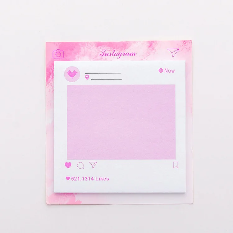 sticky note А7 18 дизайн мультфильм Кактус Фламинго Единорог мрамор карманный мини точечная китайская Записная книжка Дневник планировщик пуля журнал - Цвет: sticky note