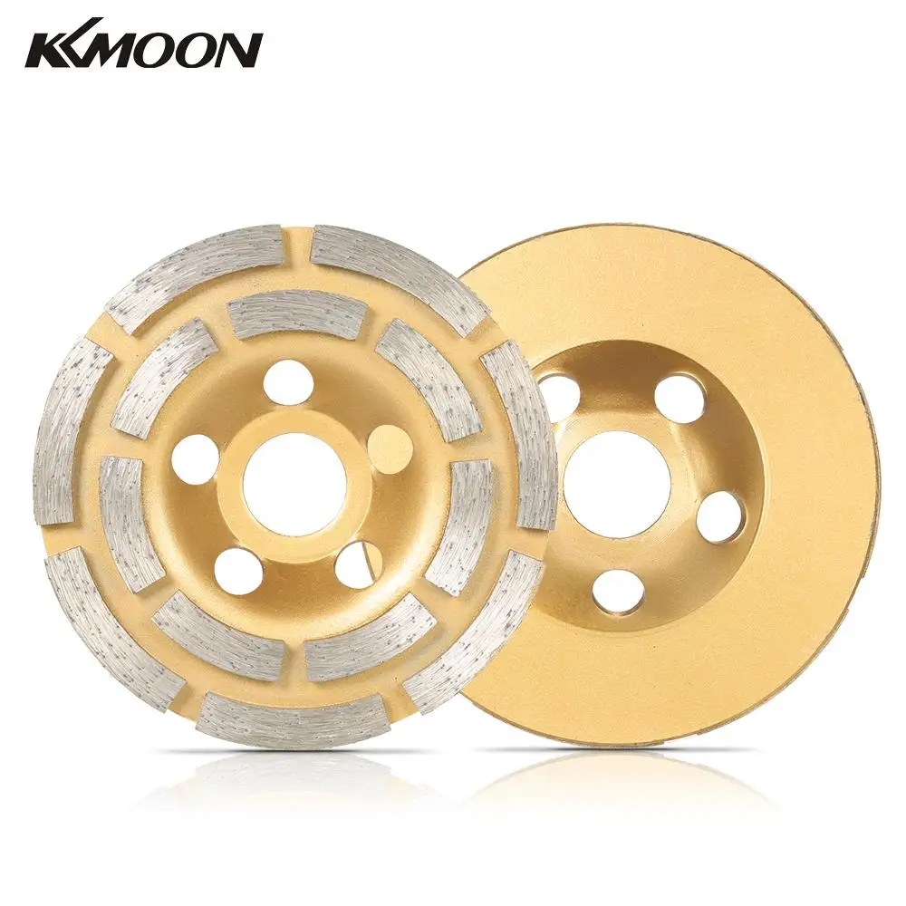 100 мм 4 &quotDiamond 2 ряда сегмент шлифовальный диск чаша Форма Grinder Кубок 20 Внутреннее