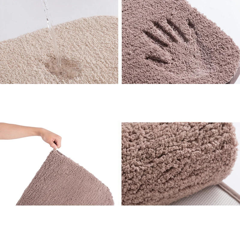 

Solid Color Fashion Home Carpet Living Room Area Decor Soft Door Carpets Warm Colorful Bedroom Floor Rugs Slip Resistant Mats