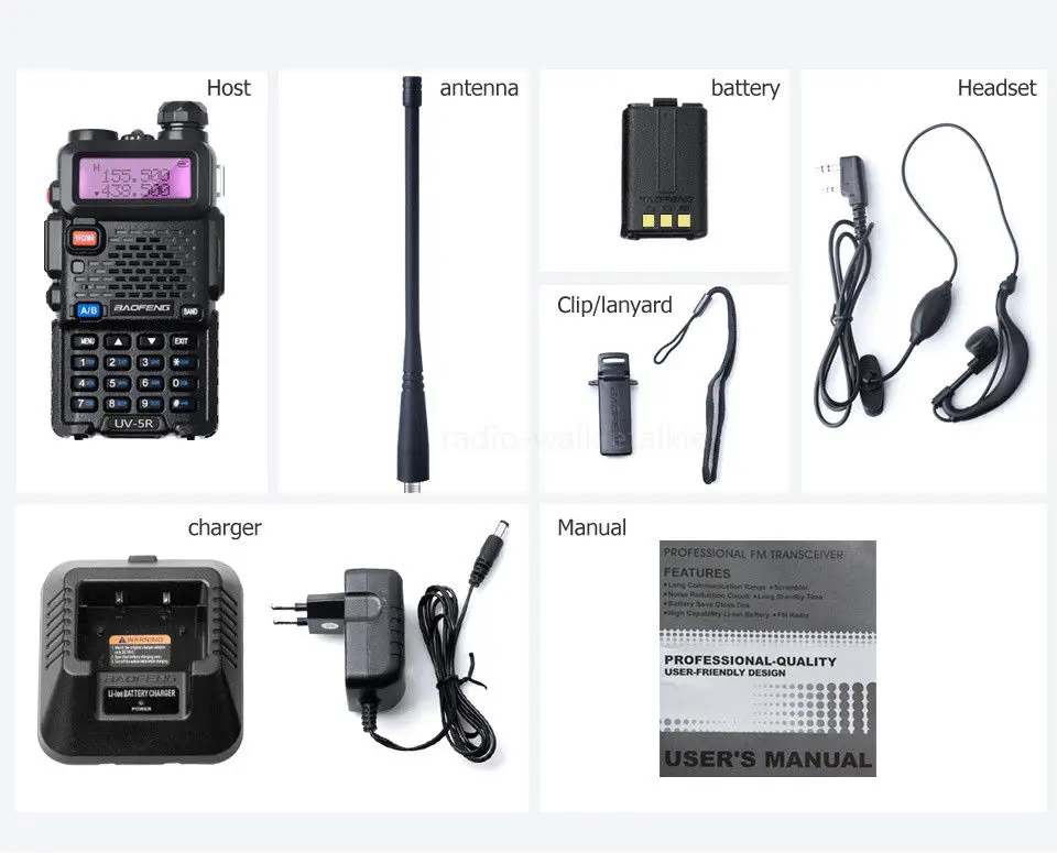 Baofeng Walkie Talkie Uv-5r Two Way Cb Radio Upgrade Version Uv5r 128ch 5w Vhf Uhf 136-174mhz & 400-520mhz | Мобильные телефоны