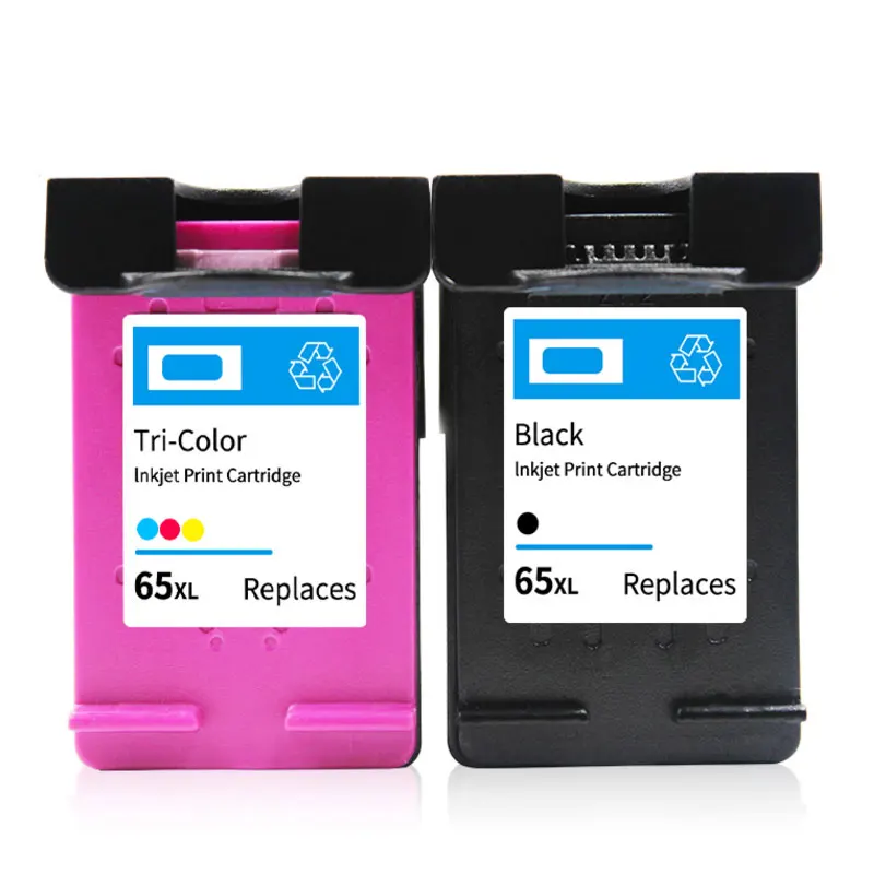 2PK новейшая версия восстановленные картриджи 65XL 65 совместимый для hp 2600 5200 5020 серии новые принтеры - Цвет: 65 1 set new version