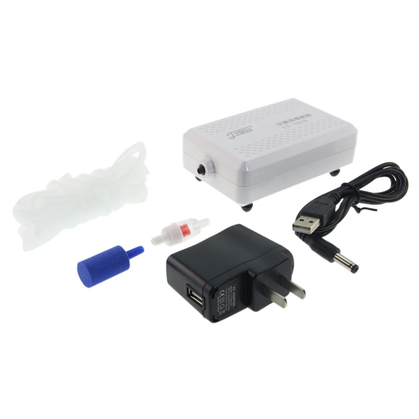 Pompe à oxygène portable 110V-240V 4W, pompe d'extérieur à batterie au lithium, aérateur, compresseur d'air pour poissons d'ornement