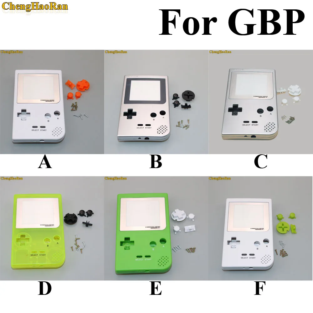 ChengHaoRan, 16 цветов на выбор, для nintendo Gameboy, карманный корпус, чехол, замена, для GBP, чехол, крышка с кнопками, комплект