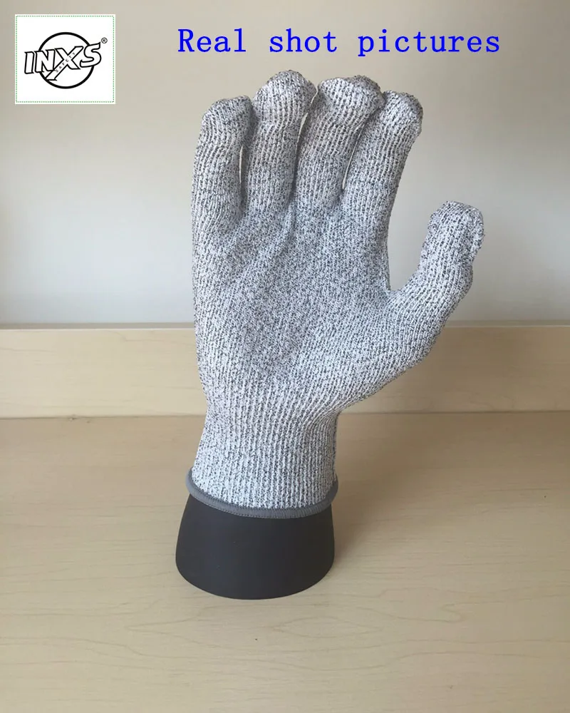 Защитные перчатки INXS с защитой от нарезки пеньковые серые BladeX guantes Corte большие