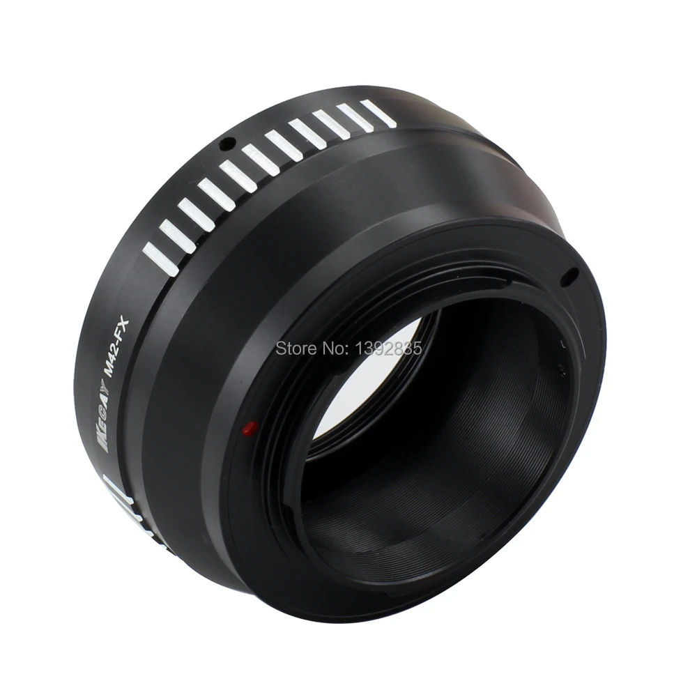Kecay Высокоточный M42-FX адаптер для объектива M42 с винтовым креплением для Fujifilm X-Pro1 FX XPro1-черный+ серебристый