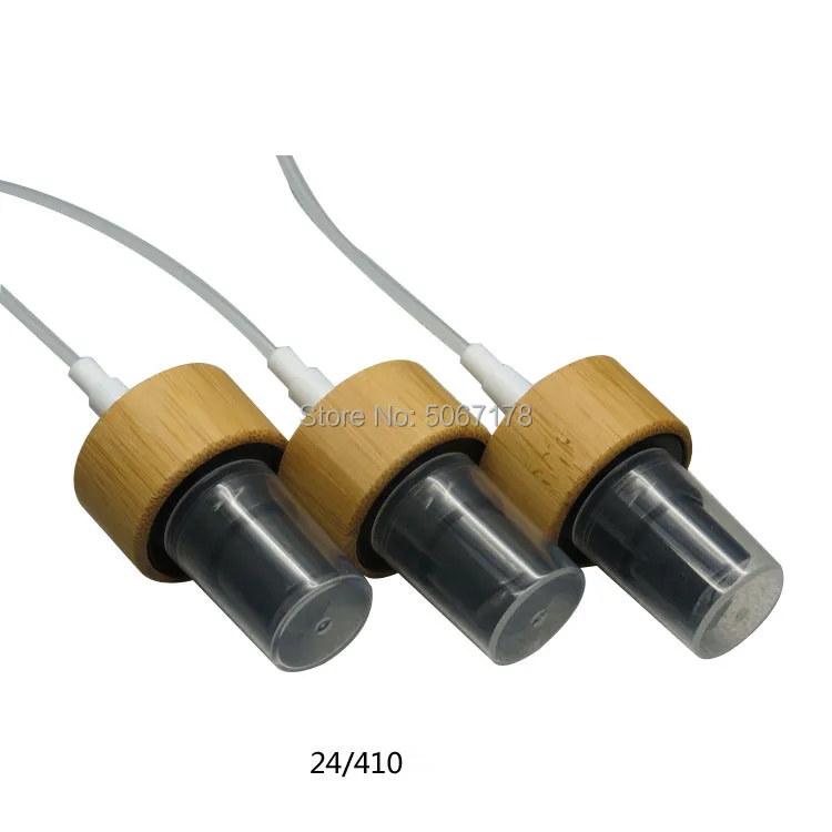 

50pcs/lot 24/410 Bamboo Black Press Pump Head Cap Sprayer Atomizer Cover Lid for Spray Bottle