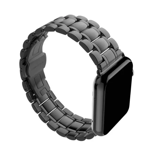 Роскошные Нержавеющая сталь ремешок для часов для apple watch, ремешок 42 мм, 38 мм,/44 мм/40 браслет, ремешок для наручных часов iWatch, 4/3/2/1 ремешок на запястье