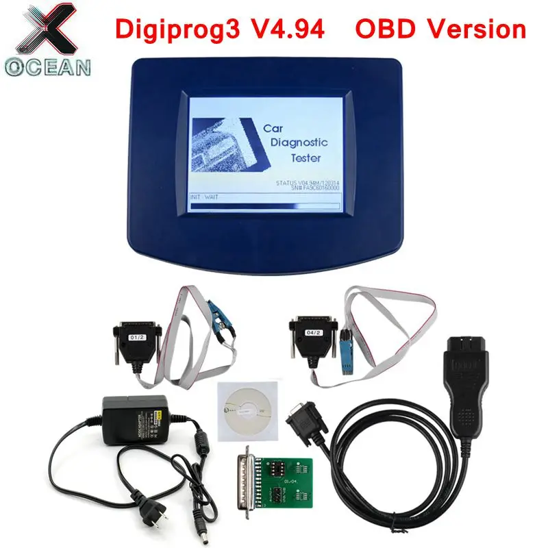 FTDI FT232RL & 93C46 Digiprog 3 V4.94 программатор одометра III OBD кабель с ST01 ST04 Digiprog3 версии OBD| |