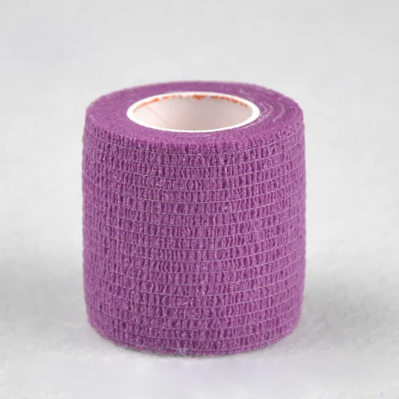 Purple 5 см x 4,5 м спортивная лента, Спортивная растягивающаяся лента, самоклеящаяся лента, самоклеящаяся повязка - Цвет: Purple