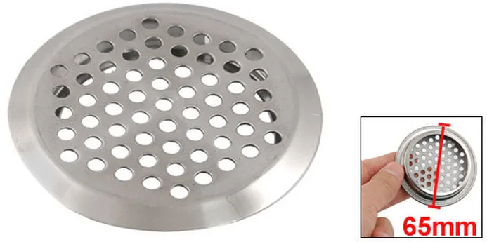 10 шт. кухня 65 мм диаметр из нержавеющей стали ПЕРФОРИРОВАННОЕ круглое