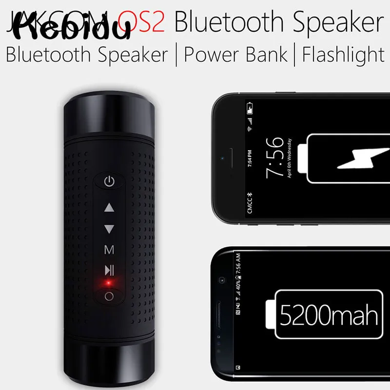 Kebidu 5200 мАч портативный Jakcom OS2 Bluetooth динамик водонепроницаемый внешний аккумулятор сабвуфер бас динамик светодиодный светильник крепление для велосипеда