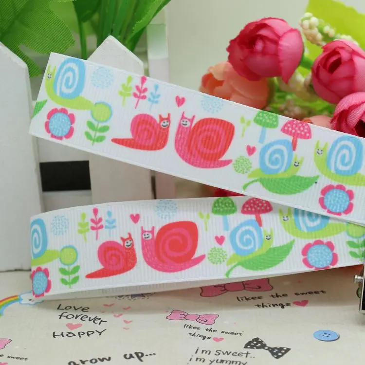 7/8 ''Бесплатная доставка панда волк животные печатная корсажная лента бант