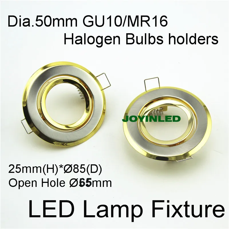 Встраиваемый светодиодный потолочный светильник держатель диаметр 90 мм с