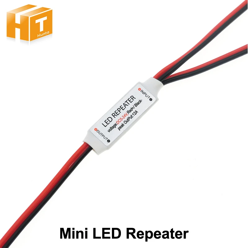 

LED Strip Amplifer DC5-24V12A Mini LED Amplifier for LED Strip Power Repeater Console Controller.