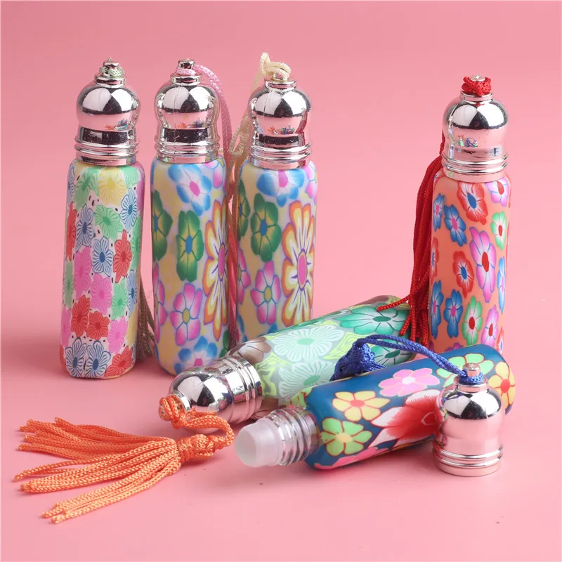 1 шт. 10 мл Мини Круглая стильная бутылка в рулоне мини стеклянный контейнер с