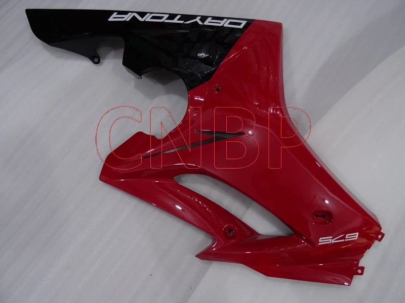 Набор для всего тела Daytona 2009-2012 красно-черные Обтекатели для Triumph 675 11 12 мотоцикл обтекатель для Triumph 675 2011 без краски