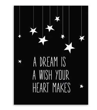 Современная черно белая Мотивационная типография мечты цитаты художественный