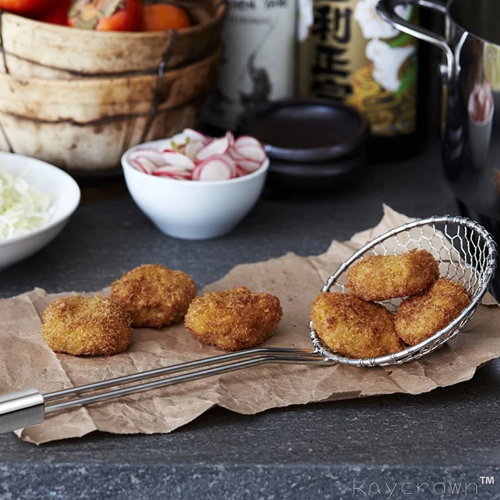 Многофункциональный ситечко для кухонной раковины ложка-фильтр из нержавеющей стали сетчатый скиммер масляный дуршлаг ситечко кухонные инструменты