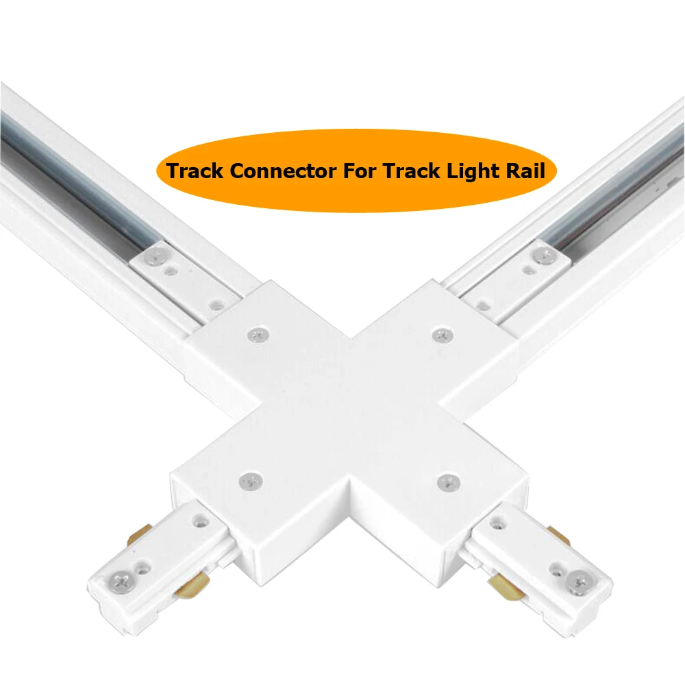 

GO OCEAN Track Rail Connector Track Linker 3 Wire I L T Cross Shape Connectors LED SpotLight Connector Rail Connectors