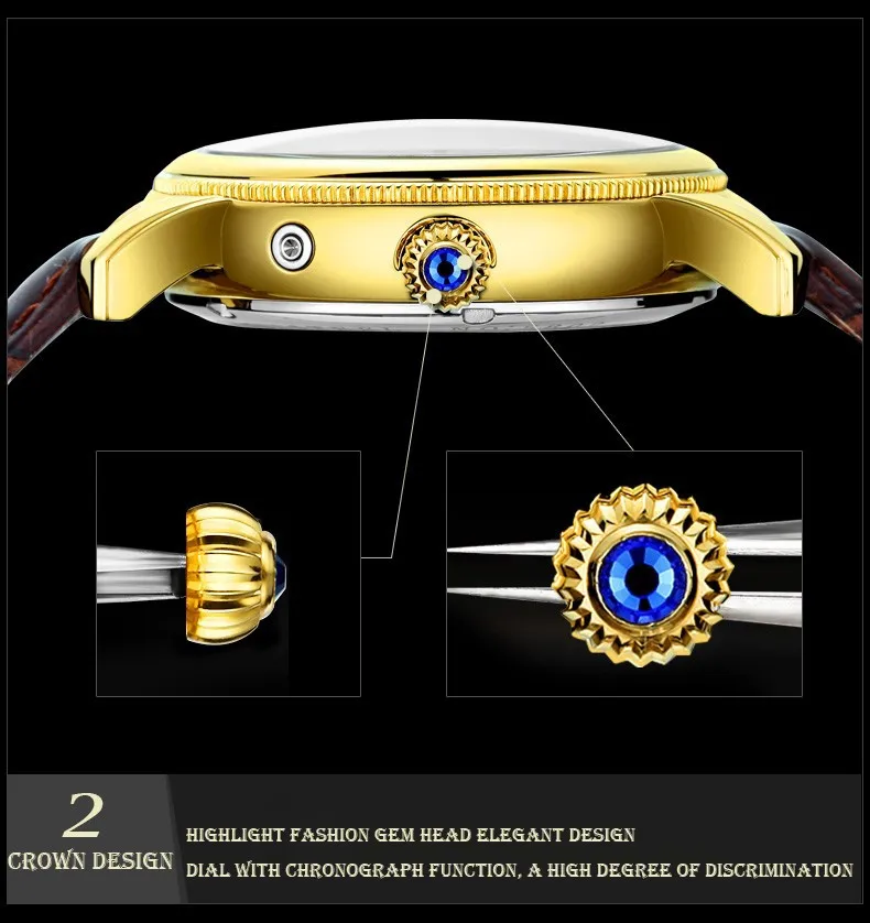 Hommes Automatique mecanique Montres Hommes Топ Marque De Luxe montre deповеренный в делах