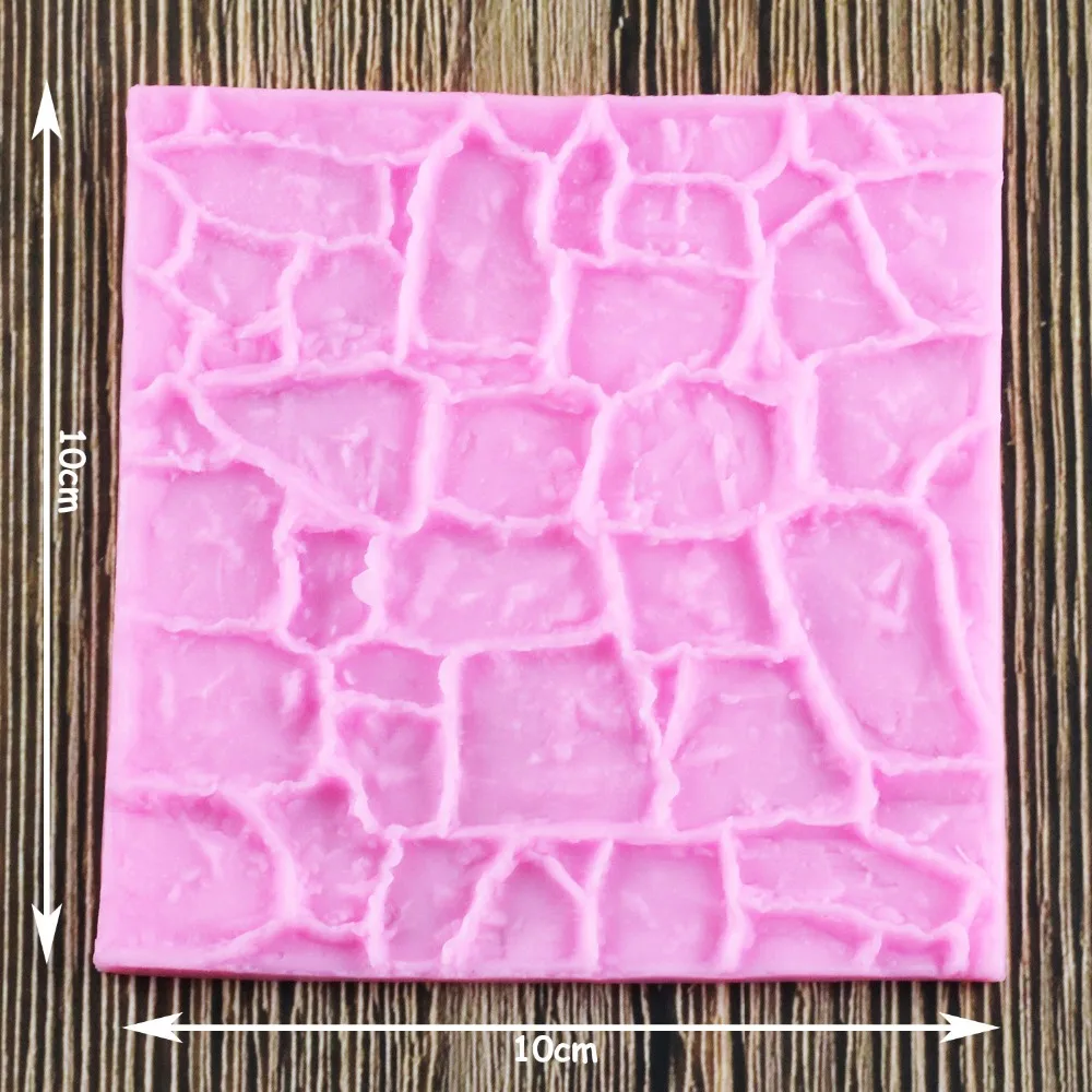 Творческий камень булыжник зерна полоса Fondant (сахарная) Мыло Формы Торт Еда Класс