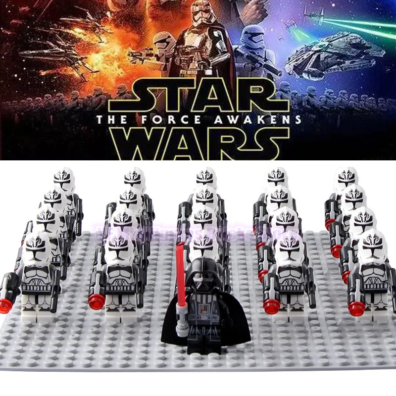 LegoING Звездные войны игрушки/солдаты клоны корпус Playmobil строительные блоки
