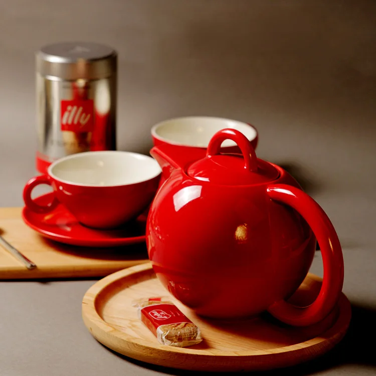 Пигментированный керамический чайный набор рождественский подарок кофейных