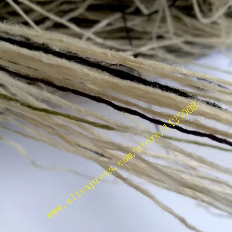 Многоцветный Камуфляж вес 2 фунта трава стиль ghillie костюм нить, мешковины нити DIY mossy смесь Охота Тактический комплект