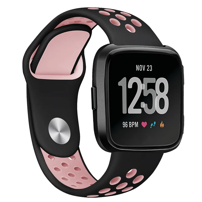 Bemorcabo для Fitbit Versa Bands мягкие спортивные силиконовые сменные дышащие ремешки новых