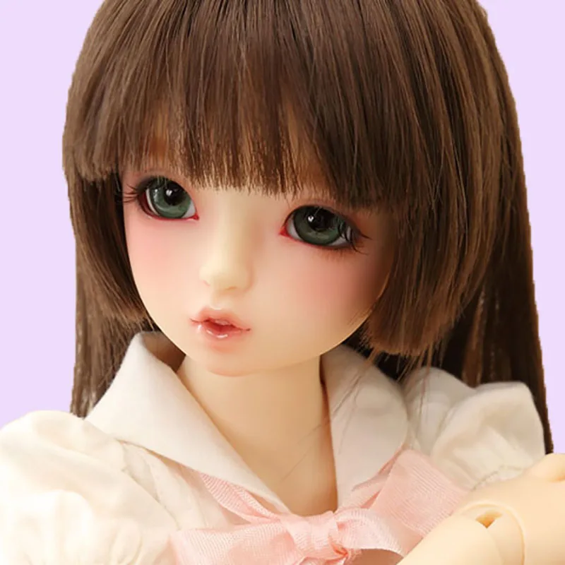 Cateleya BJD Wig Doll Hair Long Straight Tidy Bangs Three-Knife 1/3 1/4 1/6 1/8 Dolls | Игрушки и хобби