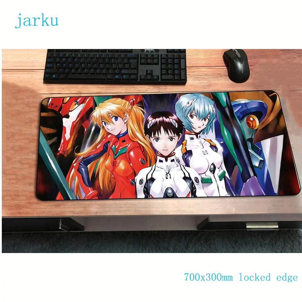 Neon Genesis Evangelion Коврик для мыши, лучший игровой коврик для мыши 700x300 мм, геймерский коврик для мыши, коврик для мыши, клавиатура, компьютерная мышь, ноутбук, игровые коврики