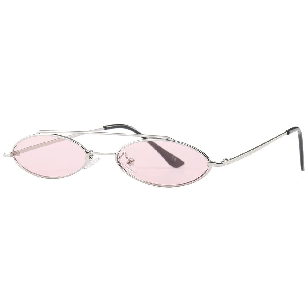 Винтаж небольшой овальный Солнцезащитные очки для женщин модный бренд Для