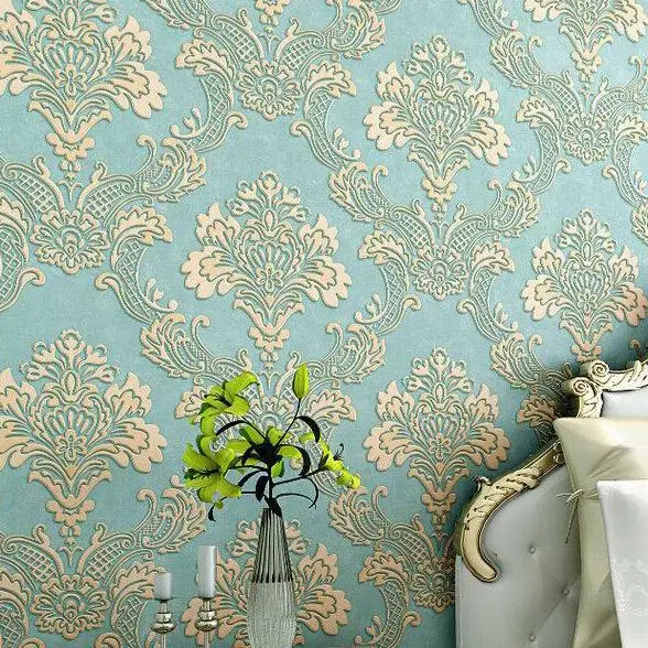 Настоящие 3D обои с вышивкой безопасные без формальдегида для спальни гостиной