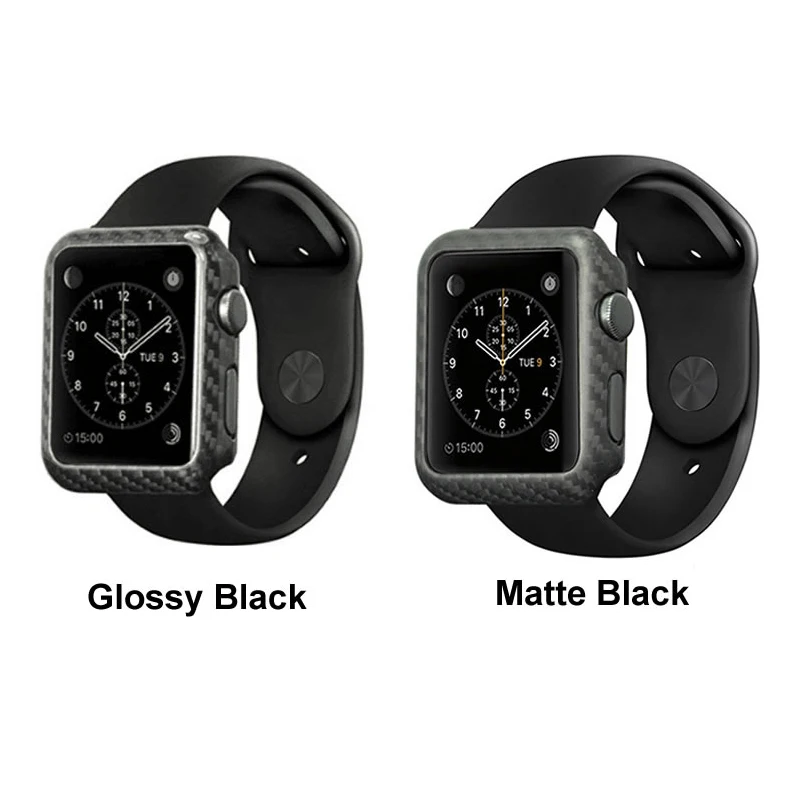 Для Apple Watch чехол из углеродного волокна серии 4 3 44 мм 42 мм 38 мм Роскошный ультра тонкий подлинный чехол из углеродного волокна для iWatch