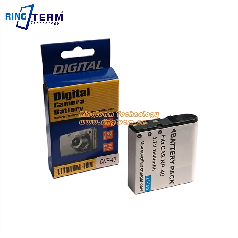 Аккумуляторная батарея для цифровой камеры совместимая с Casio NP-40 NP-40DCA NP-40DBA и BENQ E610