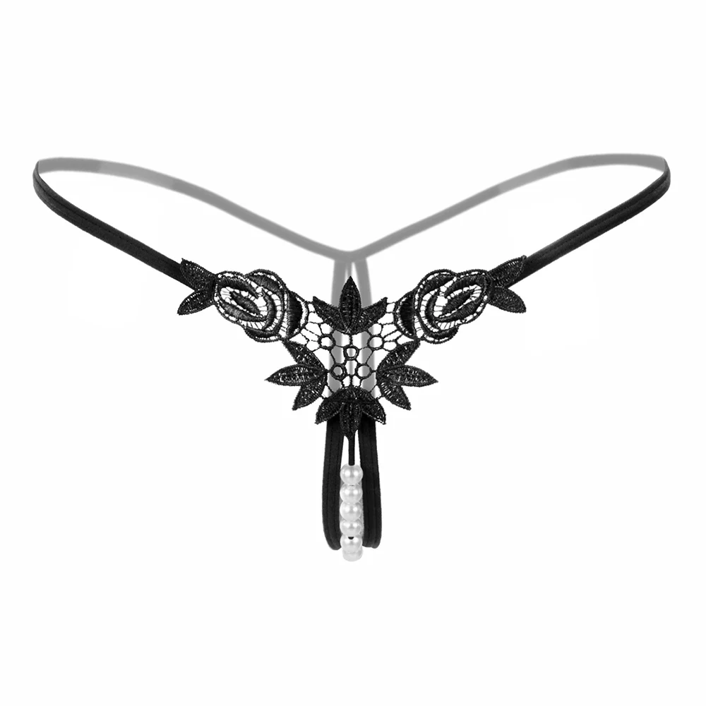 Сексуальное нижнее белье, сексуальные женские прозрачные кружевные стринги с вышивкой бисером, стринги с t-образной спинкой, нижнее белье, трусы, трусики, трусы с жемчужным массажем