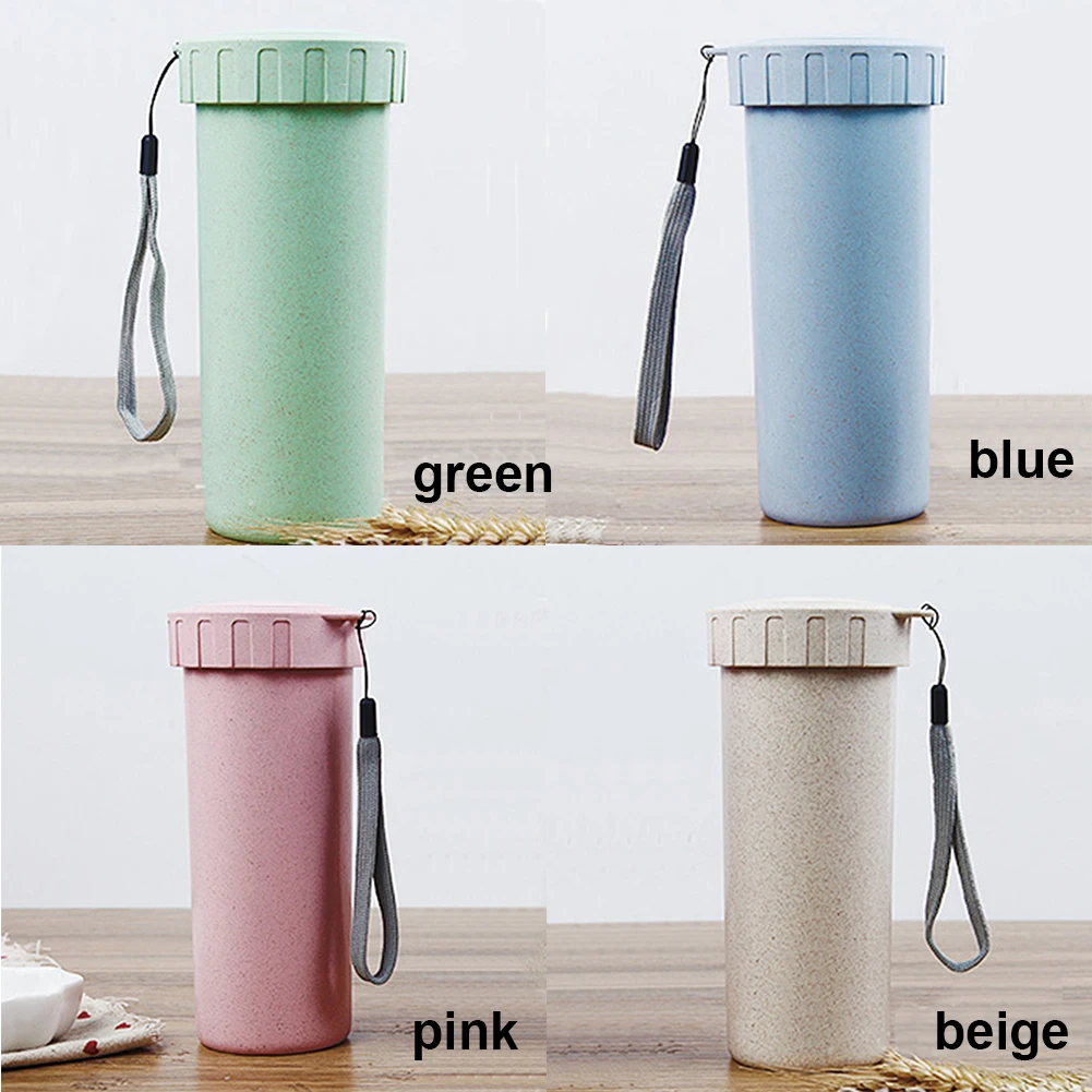 4 цвета портативный с 500 мл чашки герметичные небьющиеся путешествия Йога стакана