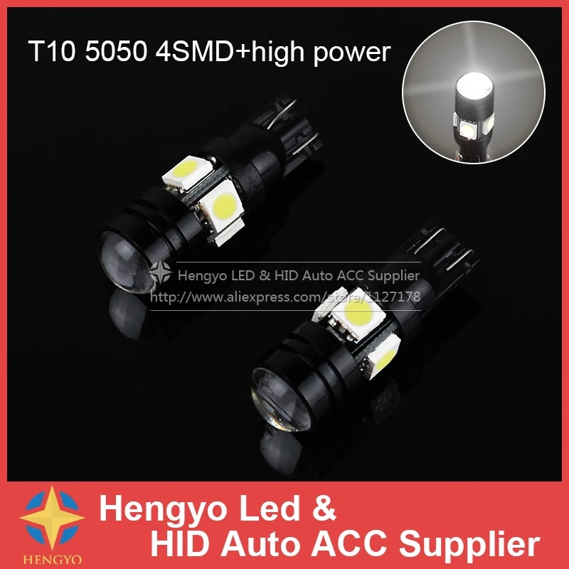 Бесплатная доставка 2 шт./лот T10 высокая яркость с объективом проектора