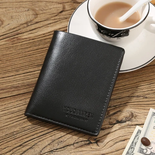 Маленький мужской кошелек 2016 Новые короткие кожаные мужские кошельки Женский из