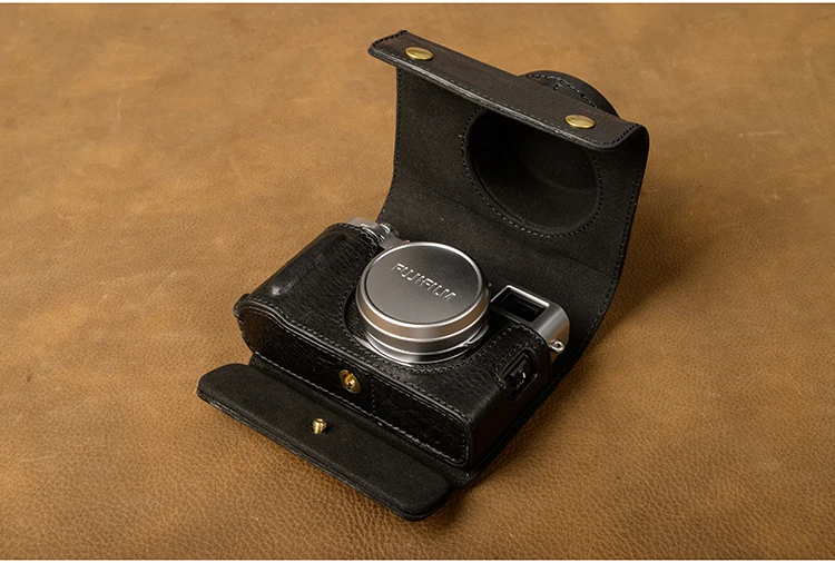 Бренд AYdgcam ручной работы из натуральной кожи чехол для камеры Fujifilm X100F X100-F камера сумка полное покрытие съемный аккумулятор