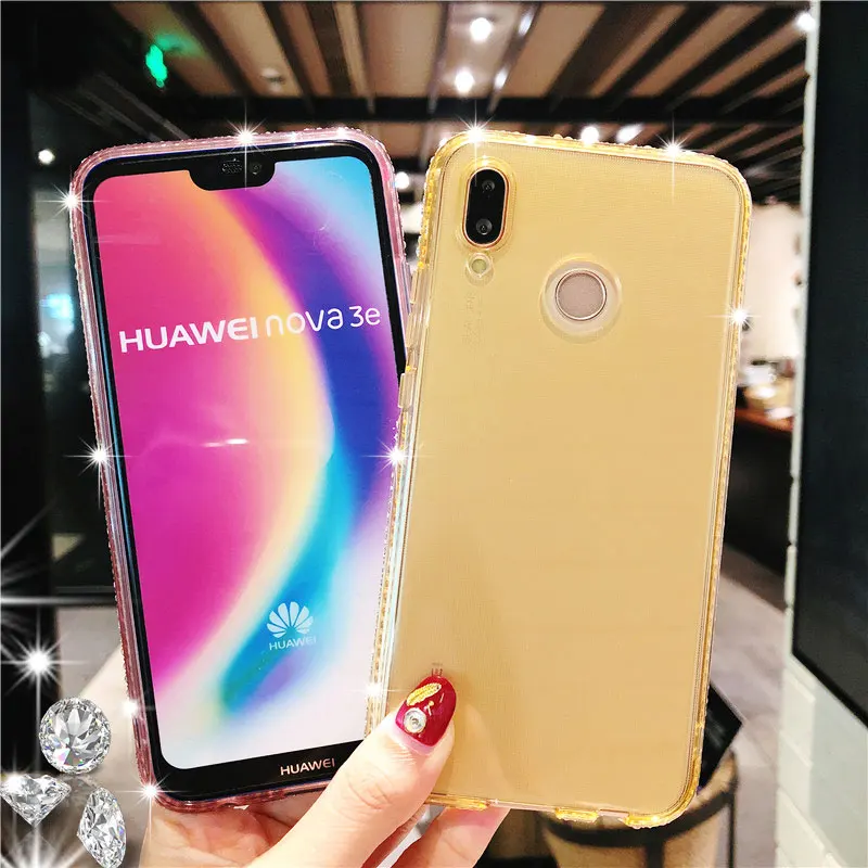 Роскошные женские блестящие чехлы для телефонов с бриллиантами Huawei P20 Pro Lite чехол
