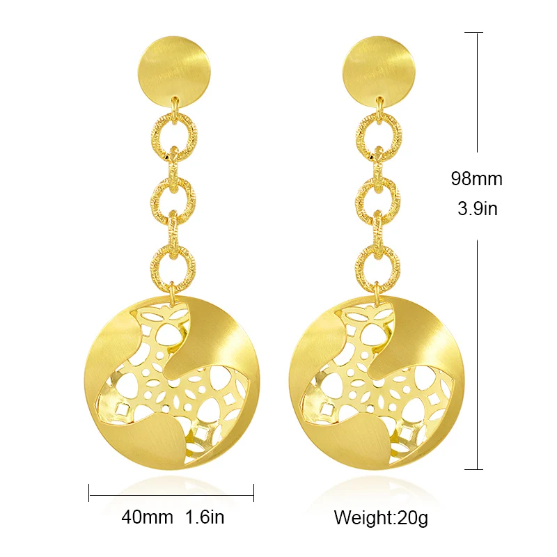 ZEADear ювелирные изделия круглые серьги для женщин длинные висячие Богемские