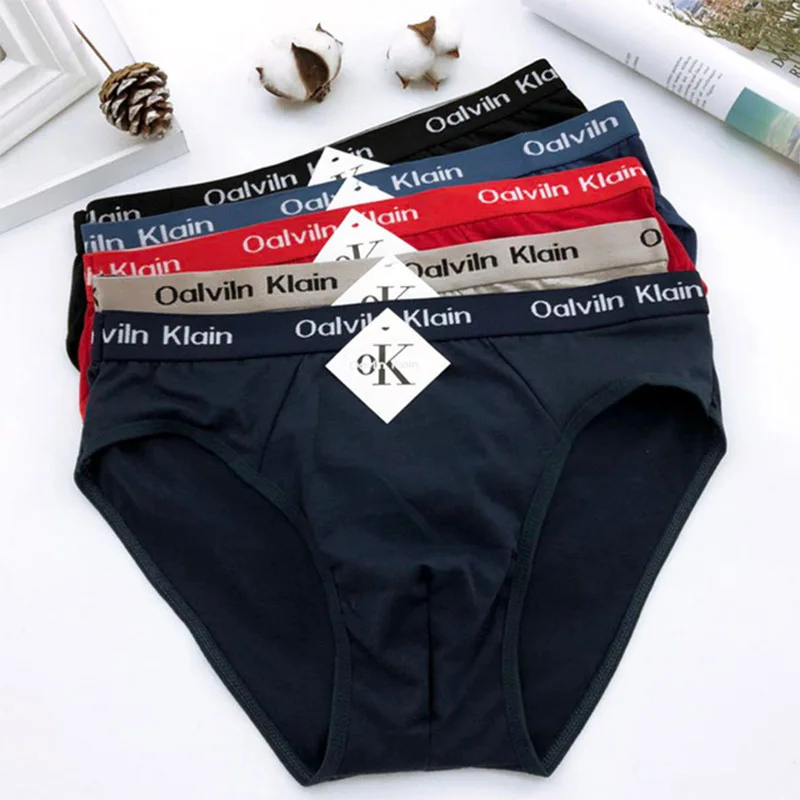 Новое поступление одноцветные трусы Прямая продажа с фабрики 4 шт. мужские хлопок
