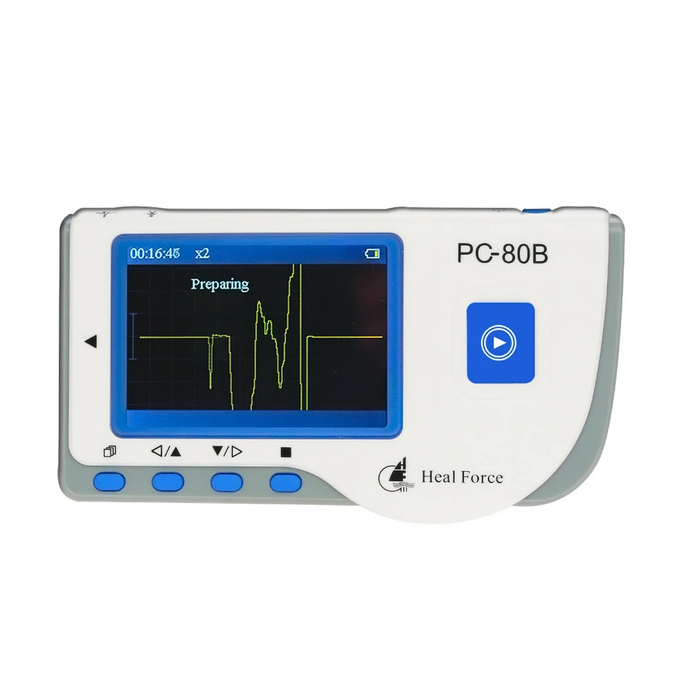 Heal Force PC-80B портативный бытовой ЭКГ монитор цветной экран CE& FDA УТВЕРЖДЕН