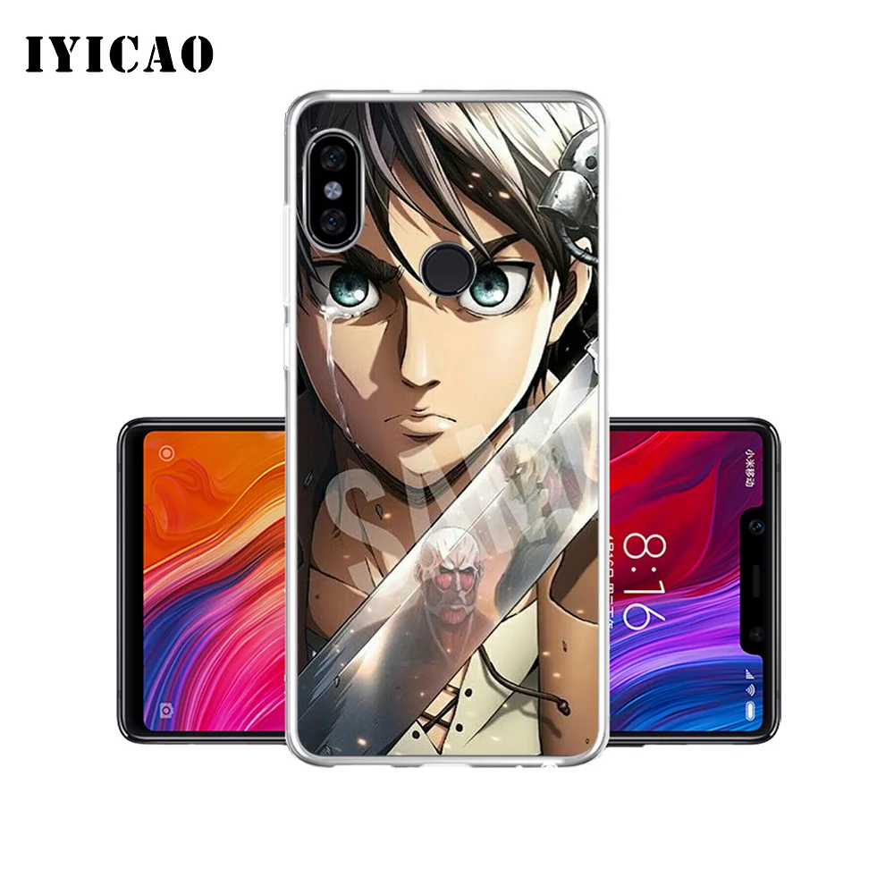 IYICAO Eren Jaeger Attack on Titan Мягкий силиконовый чехол для телефона Xiaomi Mi 9 8 SE 6 A1 A2 Lite F1 MIX2S MIX3