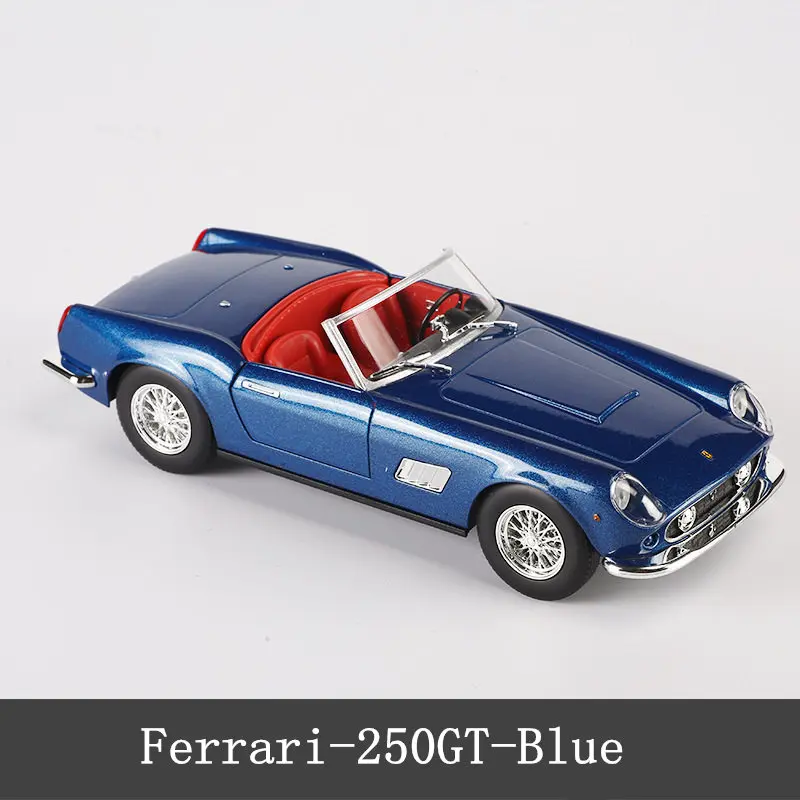 250GT Bbuargo Ferrari 1:24 имитация сплава супер Игрушечная модель автомобиля 34 стиля для с управлением на рулевом колесе переднее рулевое колесо игрушечный автомобиль - Цвет: 250GT