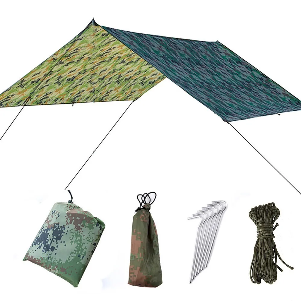 camouflage canopy Сверхлегкий гамак-палатка с москитной сеткой Для Путешествий, Походов, Походов, Кемпинга, двойной Hamac Rede Hamaca Hangmat - Цвет: camouflage canopy