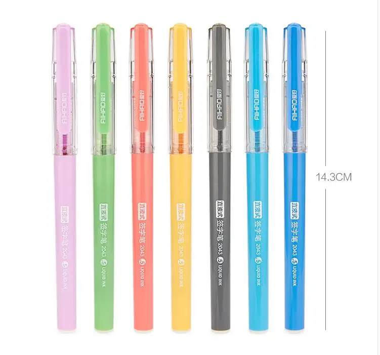 7 шт./лот цветов гелевая ручка 0 5 мм цветная чернильная школьная офисная для