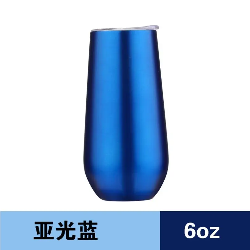 18 Лидер продаж 6oz90z стакан для вина чашки для взбивания из нержавеющей стали в форме яйца пивная чашка с изоляцией термос кофейная кружка для рождественского подарка - Цвет: 18